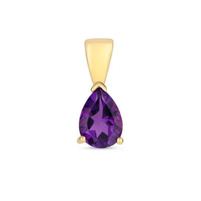 Produktbild von 9 Karat (375) Gold Damen - Anhänger mit Amethyst - 13mm*5mm; TRS34049KY