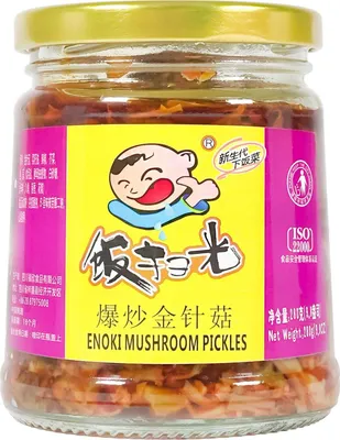 Produktbild von GFJ Winterpilz Enoki eingelegt 280g