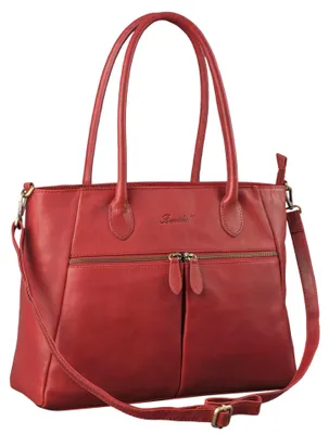 Produktbild von Benthill Damen Handtasche Leder - Hochwertige Ledertasche - Große Klassische Damentasche / Shopper - Elegante Umhängetasche - Schultertasche