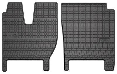 Produktbild von Gummi-Fußmatten Vorne für Iveco S-Way 2023- – 2-tlg, Schwarz, passgenau – Wielganizator SolidPRO