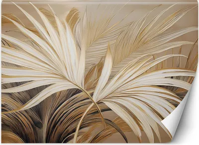 Produktbild von Vlies fototapete Tropische Blätter Botanica 300x210 cm Feeby Beige inkl. Kleber einfache Montage