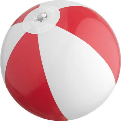 Produktbild von Mini Strandball / Wasserball / Farbe: rot-weiß