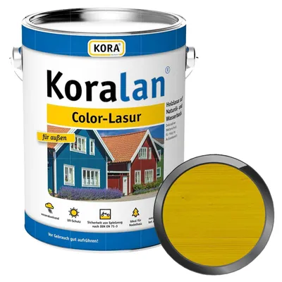Produktbild von KORA Koralan Color-Lasur 2.5 Liter Zitronengelb