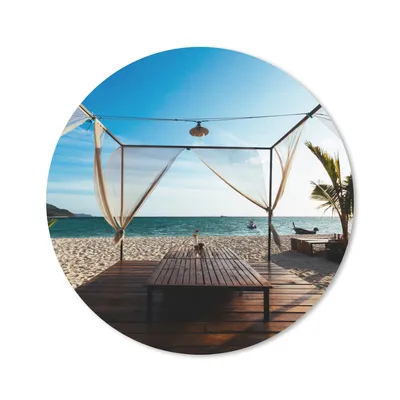 Produktbild von MuchoWow® Mauspad Mousepad Strand - Himmel - Meer 50x50 cm - Mousepads - Maus Mat - Pad - Mausunterlage - Vinyl