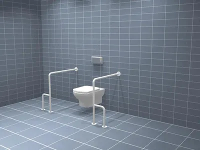 Image de Barre d’appui murale pour WC – Robuste & durable