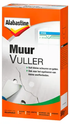 Productafbeelding van Alabastine Muurvuller 500gr - Sneldrogende Poedervuller