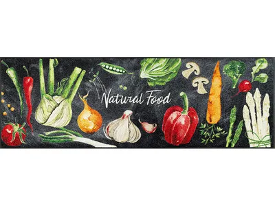 Produktbild von wash+dry Design Schmutzfangmatte - Natural Food - 60 x 240 cm