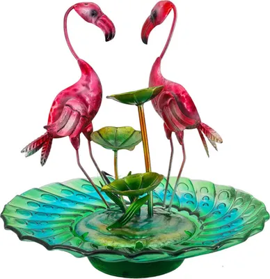 Produktbild von abc HOME | Zimmerbrunnen Flamingos | 40 cm H