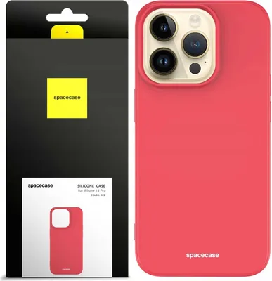 Immagine prodotto di Custodia in silicone SPACECASE Custodia in silicone per iPhone 14 Pro Red