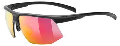 Zdjęcie produktu dla Uvex aerios, Okulary do wielu sportów, Chłopak, dziewczyna, Półobwódkowe, Czarny, Czarny, 1 szt.