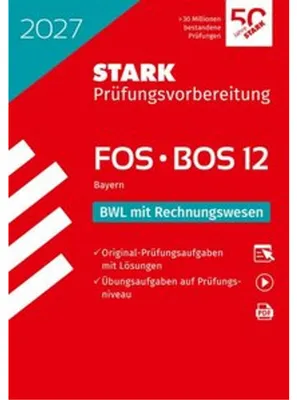 Produktbild von STARK BWL mit Rechnungswesen 12. Klasse - Abitur FOS/BOS 2027 Bayern - Prüfungsvorbereitung