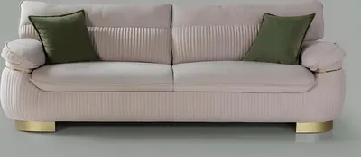 Immagine prodotto di Divano a tre posti divano a 3 posti divano in tessuto divano arredo moderno velluto morbido beige