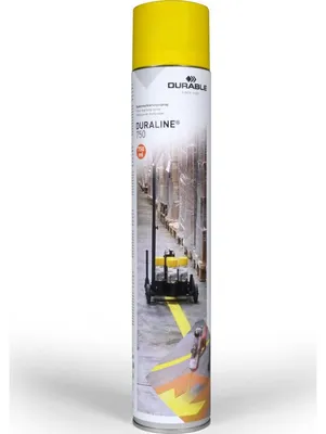 Produktbild von Bodenmarkierungsspray DURALINE 750ml gelb Packung mit 6 Stück