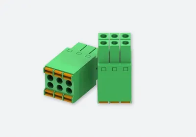 Produktbild von 2x3 Poliger Stecker mit PA66 Gehäuse und verzinnten Kontakten