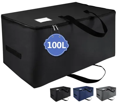 Immagine prodotto di Omgoods - Borsa pieghevole per riporre sotto il letto, con maniglie