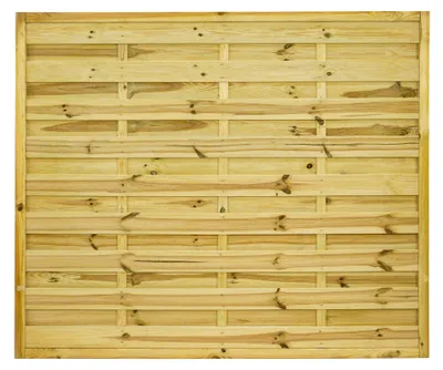 Produktbild von Ligna Gard Dichtzaun Lausanne gerade 180x150 cm Holzzaun Kiefer Kesseldruckimprägniert 44x44 mm Rahmen