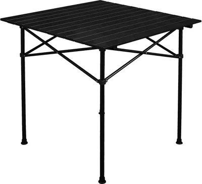 Produktbild von klappbarer Campingtisch Esstisch Spieltisch schwarz 70x70 cm transportabel - Küchentisch - WG-Tisch