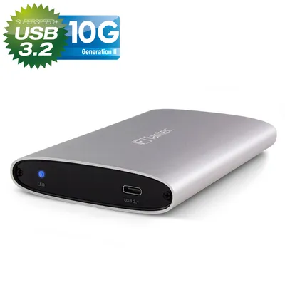 Produktbild von FANTEC ALU-25U31 silber 2,5  USB 3.1 Typ C Aluminium