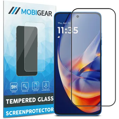 Produktbild von Mobigear Premium Displayschutzfolie für Motorola Edge 50 Neo, gehärtetes Glas – kompatibel mit Hüllen