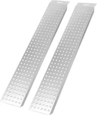 Produktbild von Jayseuw 2X Auffahrrampe Verladerampe 135 x 22.5 x 4 cm Rampe Verladeschiene Auto Laderampe für Motorrad, Anhänger bis 400kg