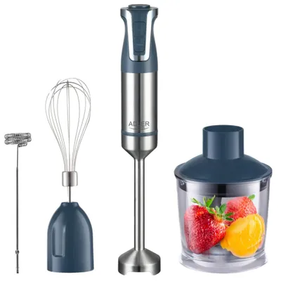 Immagine prodotto di Frullatore, 1800W di potenza, 20 livelli di velocità, lame in acciaio inossidabile, capacità da 0,5 a 1 litro, 5 funzioni in 1