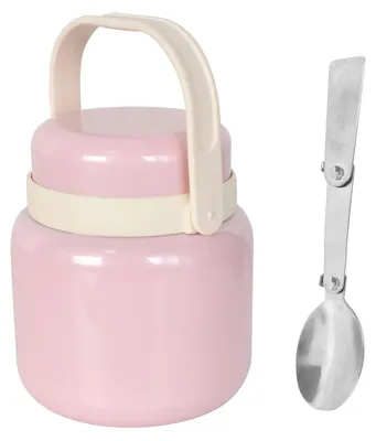Thermobehälter 500 ml Edelstahl auslaufsicher mit Löffel