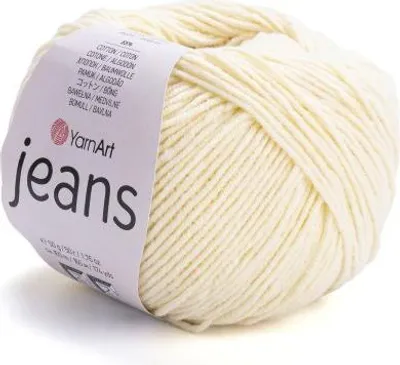 Produktbild von Yarn Art Jeans 86 Light Yellow Strickgarn