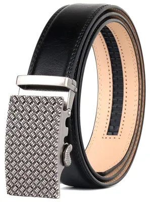 Immagine prodotto di Elzusha - Elegante cinturino automatico in pelle da uomo con fibbia a scatto