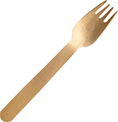 Produktbild von NATURE Star Gabel 38856 Holz 16cm natur 100 St./Pack.