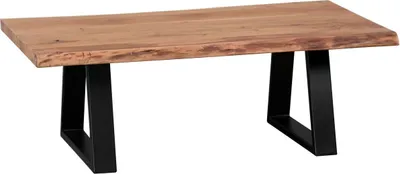 Produktbild von Couchtisch GAYA aus Massivholz Akazie, Baumstamm Wohnzimmertisch 115 x 40 x 60 cm, Beistelltisch im Landhausstil