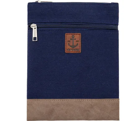 Produktbild von Leoberg Crossbag Tasche in verschiedenen Farben und Designs - Schultertasche aus Baumwolle in 302180-Blau-24