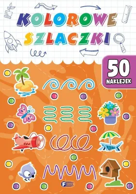 Obrázek produktu pro Książeczka z łamigłówkami dla dzieci Kolorowe szlaczki