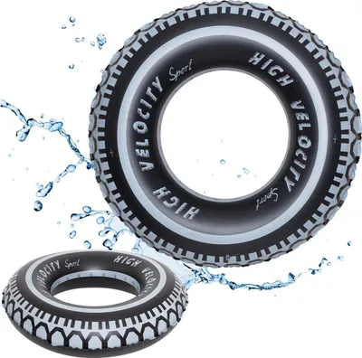 Produktbild von Schwimmring Reifen 90 cm aufblasbar Pool Wasserreifen Badering Jungen