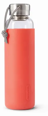 Produktbild von Glaswasserflasche 600ml, koralle / Black+Blum