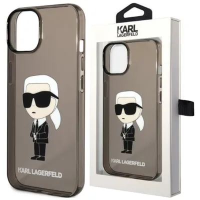 Produktbild von Karl Lagerfeld Klhcp14Mhniktck Iphone 14 Plus 6.7"" Czarny/Schwarz Hartschale Ikonik Karl Lagerfeld