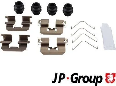 Produktbild von JP GROUP 3664002410 Zubehörsatz Scheibenbremsbelag Hinten für OPEL Crossland X (P17) für KIA CARENS IV