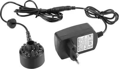 Produktbild von Nebel für Innenbrunnen, Ultraschallnebel, 1-teiliges 12-LEDs buntes Nebelgerät für Wasserbrunnenteich mit Netzteil, 110 240 V, 20MM