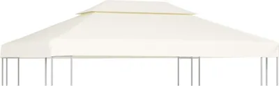 Obrázek produktu pro The Living Store Pavilon náhradní střešní plachta 310 g/m² krémově bílá 3x4 m