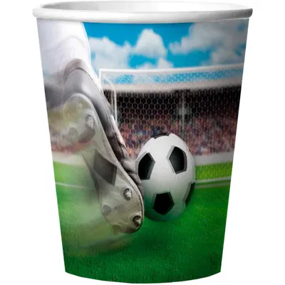 Image de Football Gobelet 3D - 4 pièces