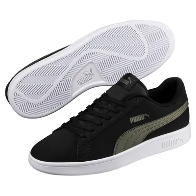 Produktbild von Puma Smash v2 Buck Sneakers Uni schwarz olive weiß Gr 36