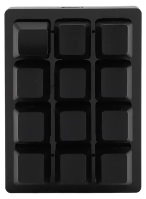 Obrázek produktu pro 12tlačítková mechanická herní klávesnice s kabelem Mini USB, RGB podsvícením, červenými spínači a programovatelnými makry, černá