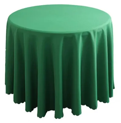 Immagine prodotto di Tovaglia rotonda, verde, diametro 160 cm, in poliestere
