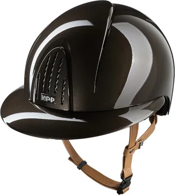 Obrázek produktu pro KEP Smart Nova Metal Polish beige Strap Polo Visor Jezdecká přilba