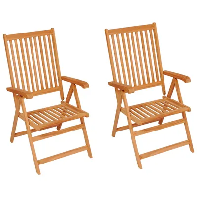 Produktbild von VidaXL 3062389, Terrasse, Gepolsterter Sitz, Teak, Polyester, 570 mm, 715 mm
