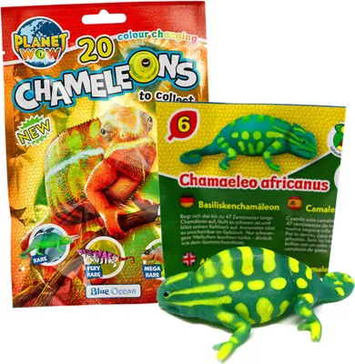 Produktbild von Blue Ocean Chamäleons Sammelfiguren 2024 - Planet Wow - Figur 6. Basiliskenchamäleon