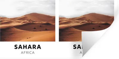 Produktbild von MuchoWow® Wandtattoo Wandsticker Wandaufkleber Afrika - Sand - Wolken 160x80 cm Selbstklebend und Repositionierbar - Sticker - Dekorfolie