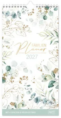 Produktbild von Familienplaner kompakt Blattgold 2027
