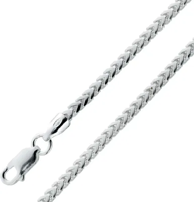 Produktbild von Franco Kette 2,2mm Silber 925 rhodiniert 20