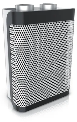 Productafbeelding van Brandson keramische verwarming, elektrische kachel met temperatuurregeling, 1500W, 2 vermogensstanden, oververwarmingsbeveiliging, thermische beveiliging, omvalbeveiliging, zilverkleurig