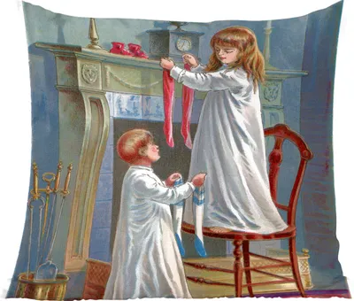 Produktbild von MuchoWow® Zierkissen Sofakissen Wohnzimmer Dekokissen 40x40 cm Weihnachten - Winter - Vintage - Foto Kissen - Schlafzimmer Dekoration